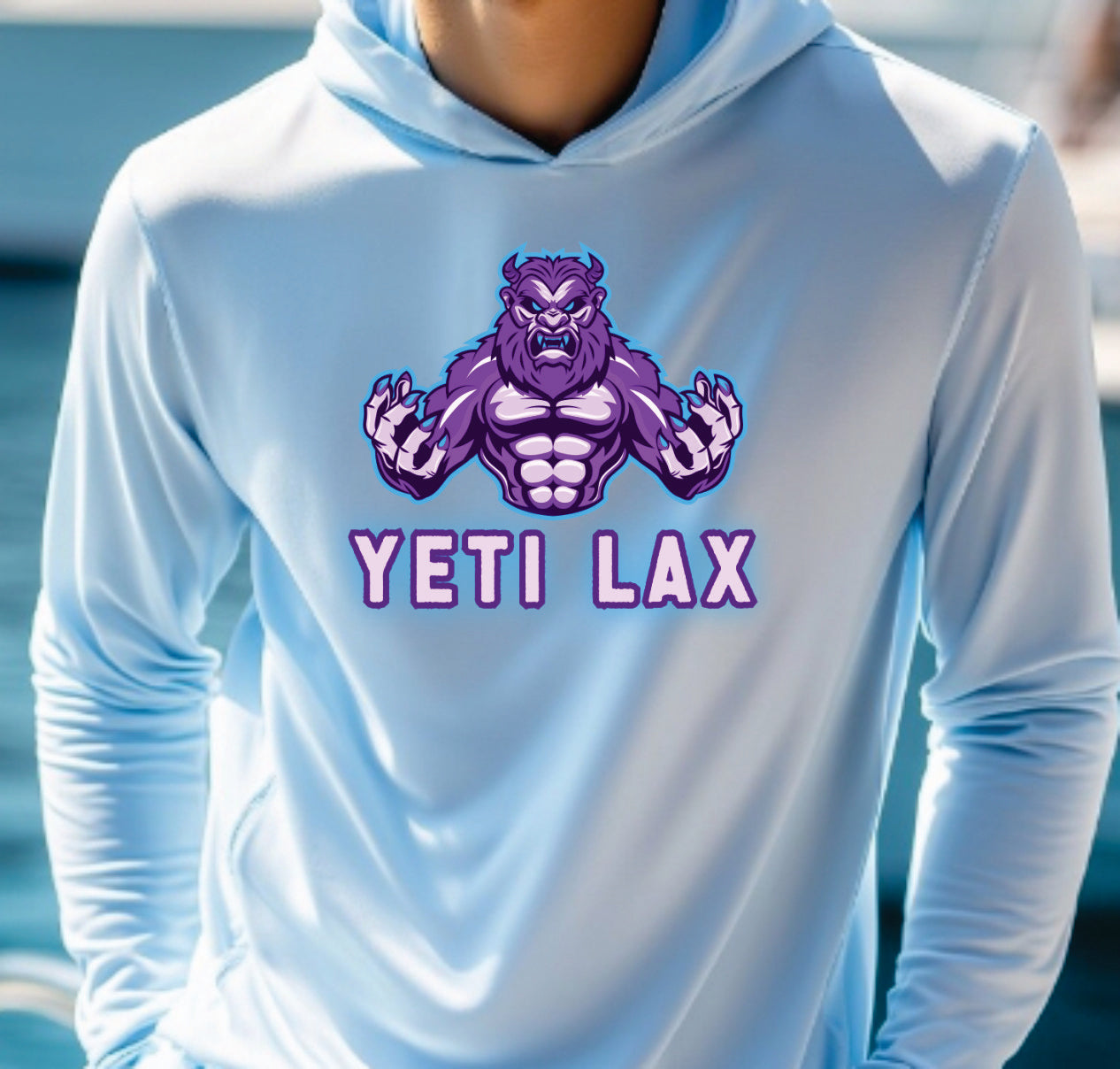 Yeti Lax Long Sleeve, Hooded Performance Shirt