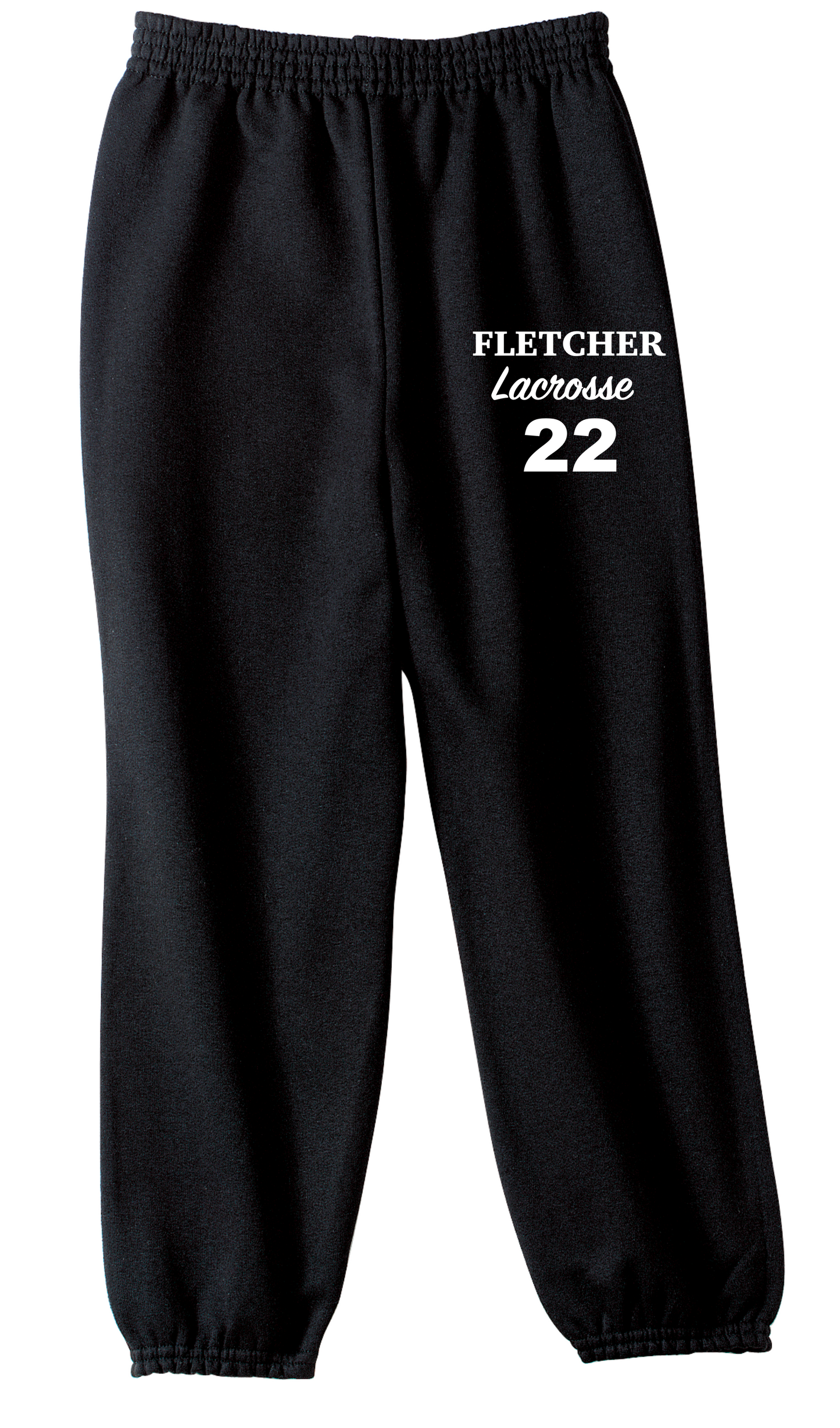 Fletcher Lacrosse Sweatpants with optional number