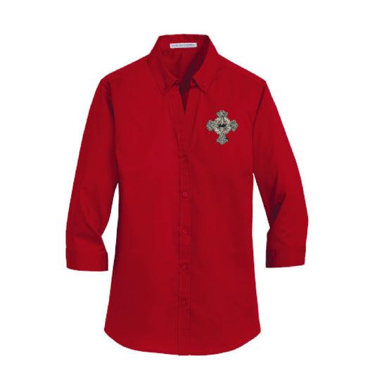 Daughters of the Holy Cross 3/4 Sleeve Button Down