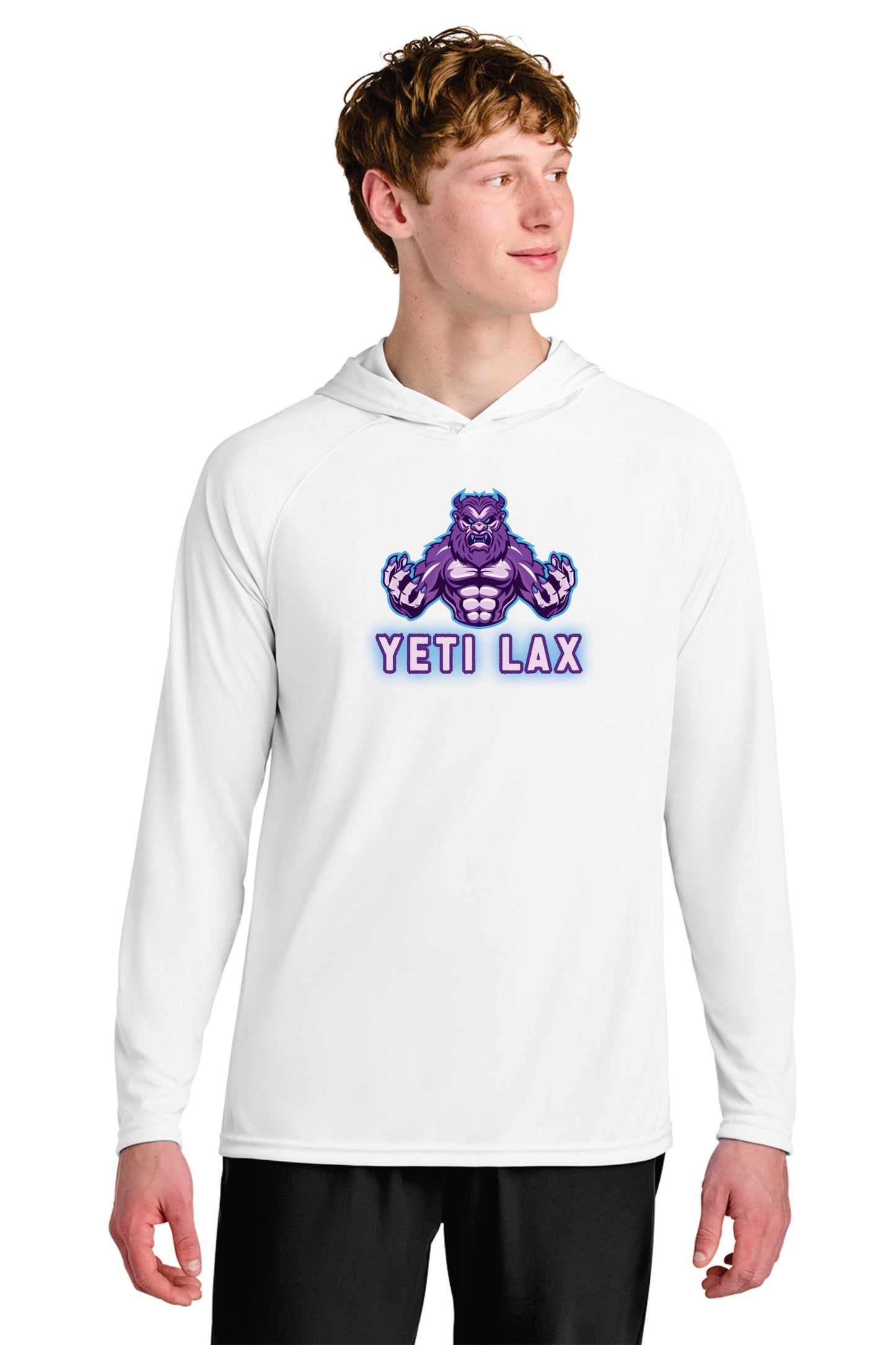 Yeti Lax Long Sleeve, Hooded Performance Shirt