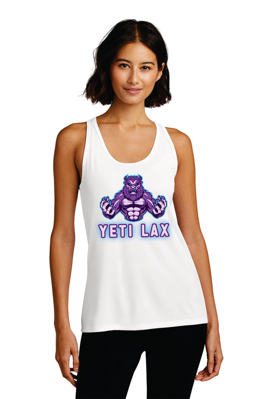 Yeti Lax Ladies Racerback Performance Tank Top